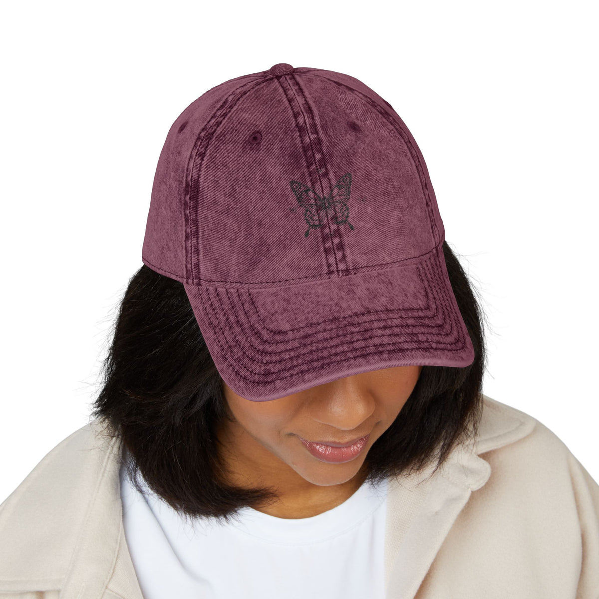 Vintage Sketch Butterfly Hat