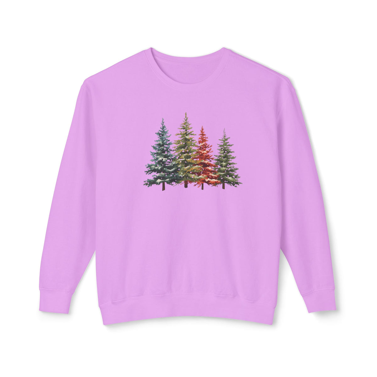 Pine Forest Watercolor Crew