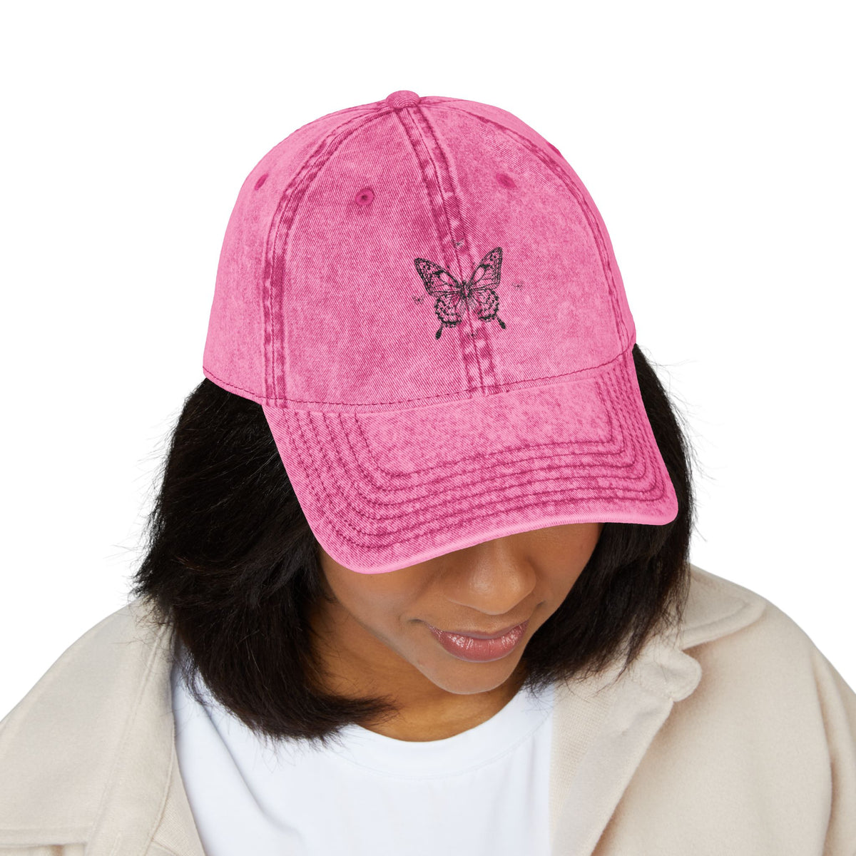 Vintage Sketch Butterfly Hat